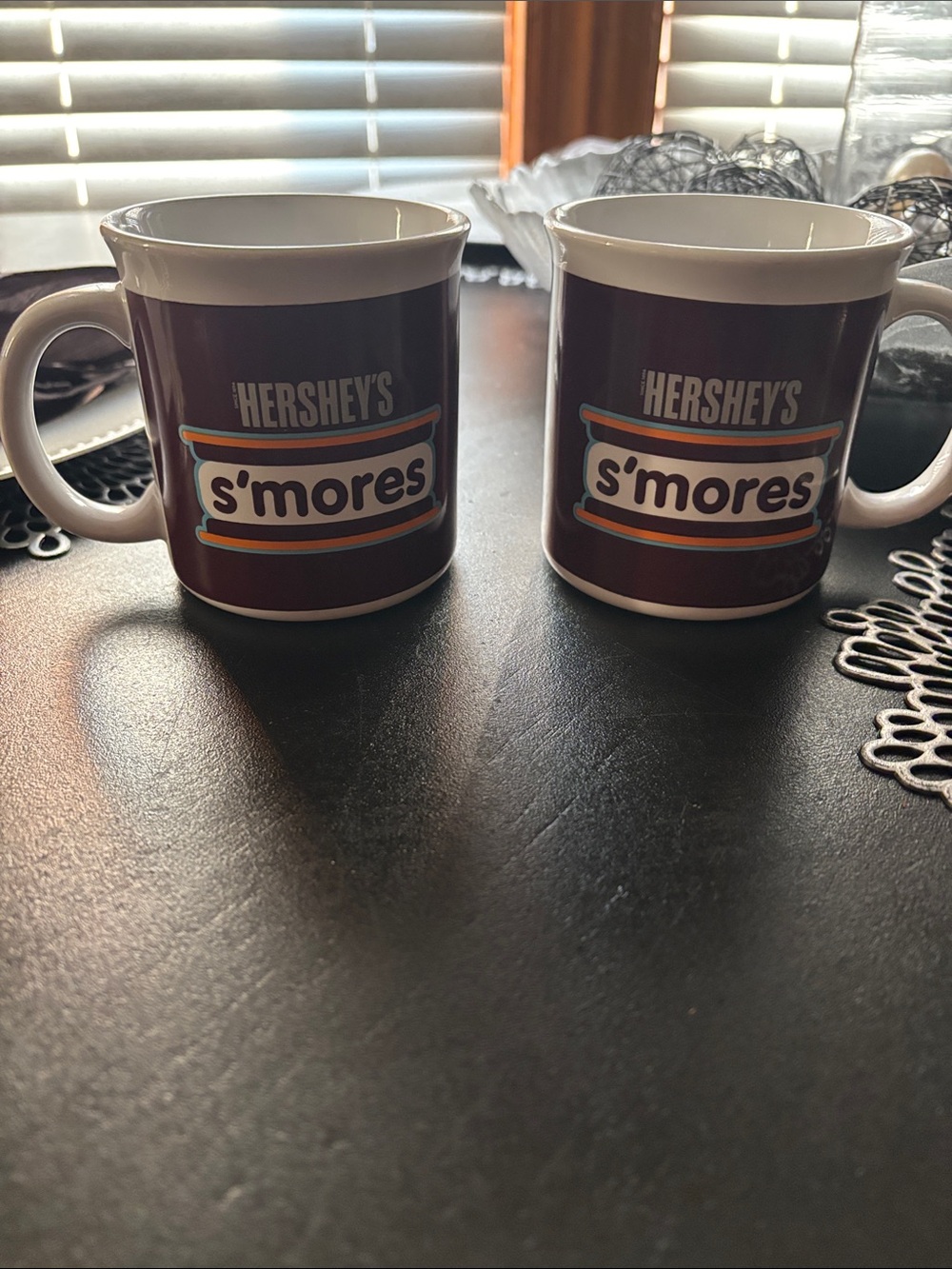 BRAND NEW ♥️S'mores Brown Ceramic Mug - Set of 2 10oz each